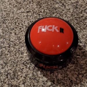 Red and Black Button with Text